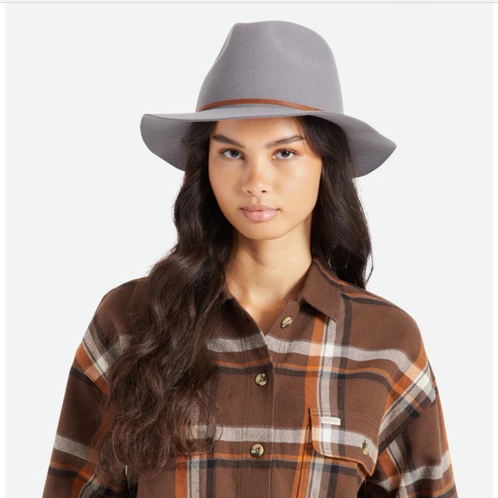 BRIXTON Wesley Fedora Wool Hat Size Small